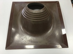 Проходка угловая №2 Коричневая d203-280мм Фланец 520х520