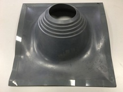 Проходка угловая №2 Серая d203-280мм Фланец 520х520